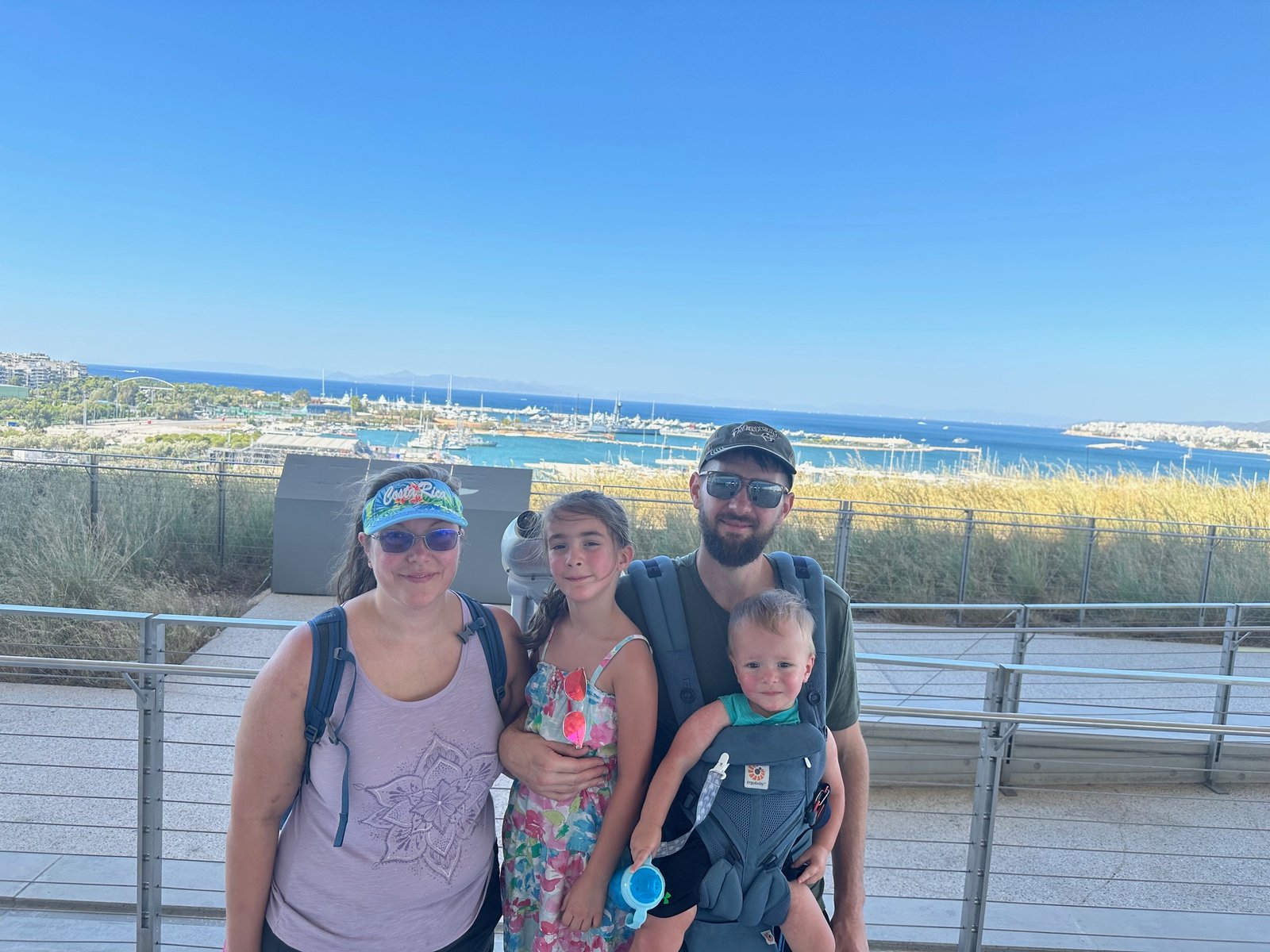 Family travel to Athens — rooftop view of the city from the Stavros Niarchos Foundation Cultural Center